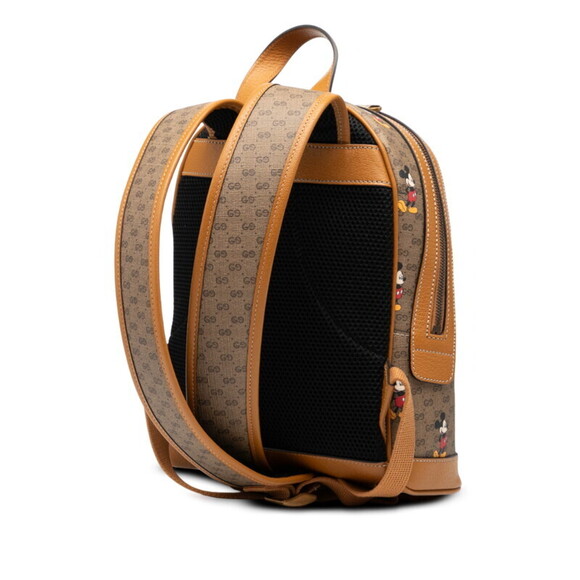 Gucci Handbags - Gucci Mouse Mickey Backpack multicolored GG Supreme Disney leather brown